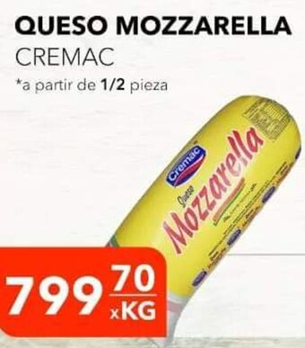 El Milagro Mayorista Queso Mozzarella oferta