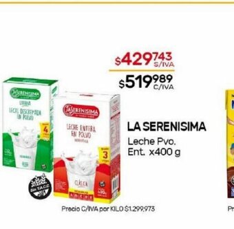 Nini Mayorista La Serenisima oferta