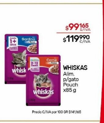 Nini Mayorista Whiskas oferta