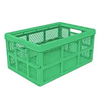 Caja plegable plast calada 32l petroleo