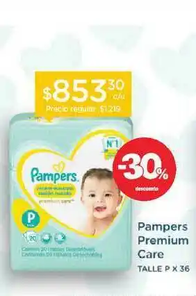 Farmacity Pampers Premium Care -30% Descuento oferta