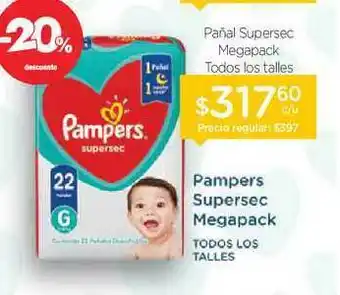 Farmacity Pampers Supersec Megapack oferta