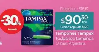 Farmacity Tampones Tampax oferta