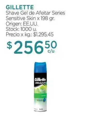 Farmacity Gillette Shave Gel De Afeitar Series Sensitive Skin x 198gr oferta