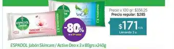 Farmacity Espadol Jabón Skincare Active Deo oferta