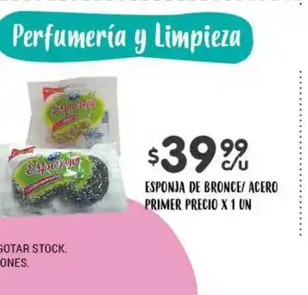 Supermercados Toledo Esponja De Bronce Acero x 1 un oferta