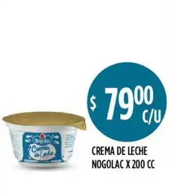 Supermercados Toledo Crema De Leche Nogolac x 200 cc oferta