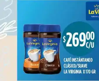 Supermercados Toledo Café Instantaneo Clásico Suave La Virginia x 170gr oferta