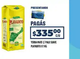 Supermercados Toledo Yerba Mate C Palo Suave Playadito x 1 kg oferta