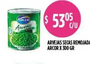 Supermercados Toledo Arvejas Secas Remojadas Arcor x 300gr oferta