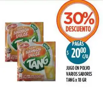 Supermercados Toledo Jugo En Polvo Varios Sabores Tang 30% Descuento oferta