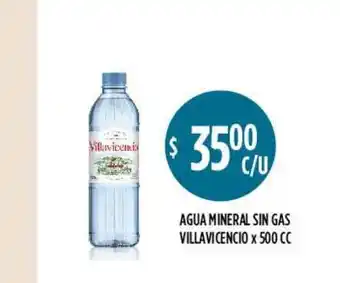 Supermercados Toledo Agua Mineral Sin Gas Villavicencio x 500cc oferta