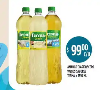 Supermercados Toledo Amargo Clásico Cero Varios Sabores Terma x 1350ml oferta