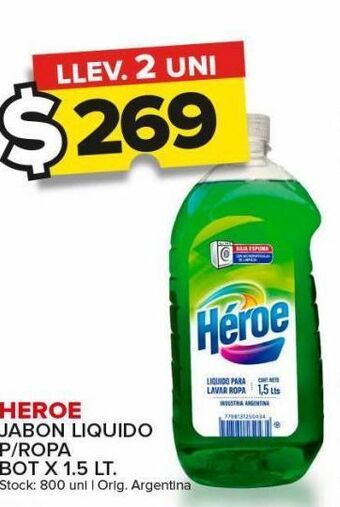 Carrefour Maxi Jabón heroe oferta