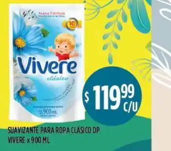 Supermercados Toledo Suavizante Para Ropa Clásico Dp Vivere x 900ml oferta