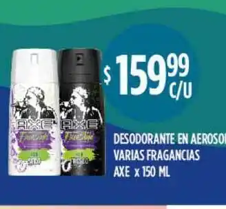 Supermercados Toledo Desodorante En Aerosol Varias Fragancias Axe x 150ml oferta