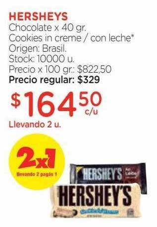 Farmacity Hershey's chocolate oferta