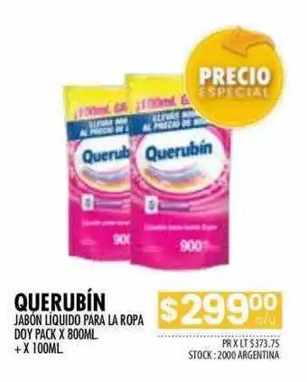 Pigmento Querubín jabón líquido para la ropa doy pack oferta