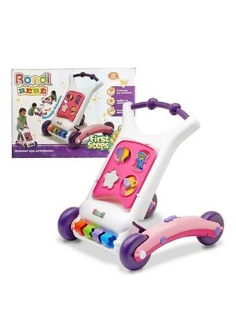 El Mundo del Juguete Andador caminador bebé primeros pasos 3 en 1 rondi rosa oferta