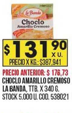 Coto Choclo amarillo cremoso la banda oferta