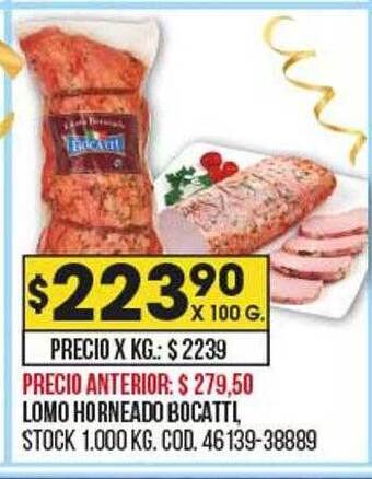 Coto Lomo horneado bocatti oferta