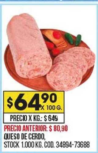 Coto Queso de cerdo oferta