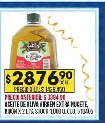 Coto Aceite de oliva virgen extra nucete bidón x 2 lts oferta