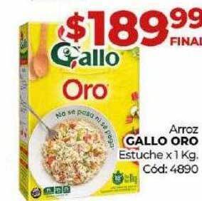 Diarco Arroz gallo oro estuche x 1 kg oferta