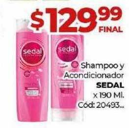 Diarco Shampoo y acondicionador sedal x 190 ml oferta