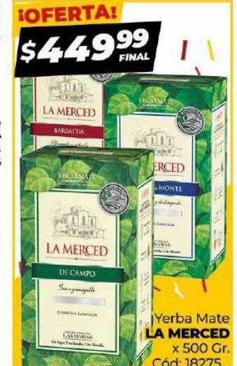 Diarco Yerba mate la merced x 500 gr oferta