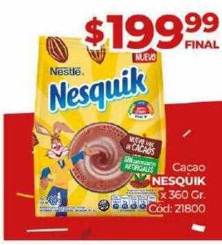 Diarco Cacao nesqúik x 360 gr oferta