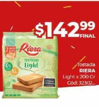 Diarco Tostada riera light x 200 gr oferta