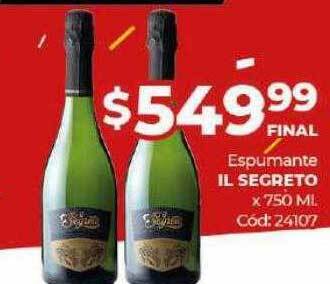 Diarco Espumante il segreto x 750 ml oferta
