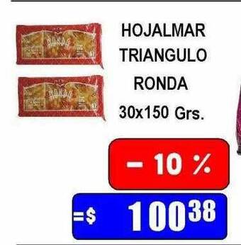 Dulcenter Hojalmar triangulo ronda oferta