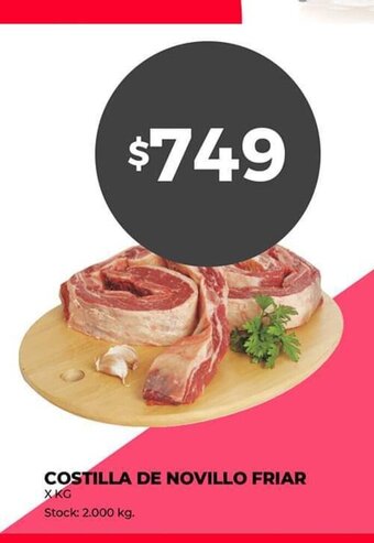 Supermercados Tadicor Costilla De Novillo Friar oferta