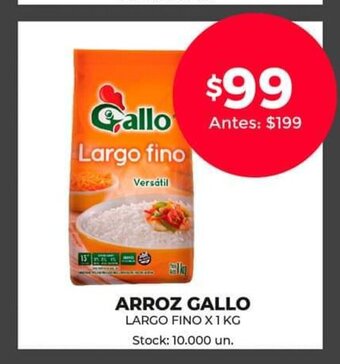 Supermercados Tadicor Arroz Gallo oferta
