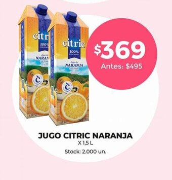 Supermercados Tadicor Jugo Citric Naranja oferta