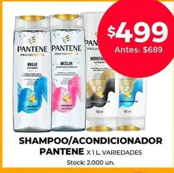 Supermercados Tadicor Shampoo/ Acondicionador Pantene oferta