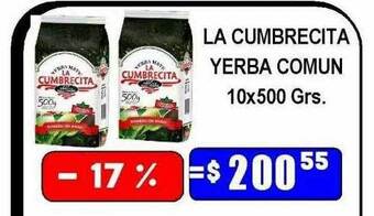 Dulcenter La cumbrecita yerba comun oferta