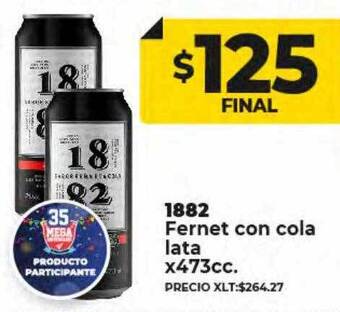 Supermayorista Vital 1882 fernet con cola oferta
