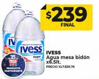 Supermayorista Vital Ivess agua mesa bidón oferta