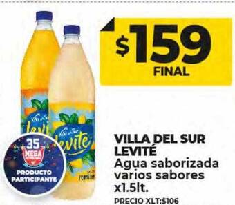 Supermayorista Vital Villa del sur levité agua saborizada varios sabores oferta