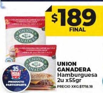 Supermayorista Vital Union ganadera hamburguesa oferta