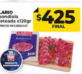 Supermayorista Vital Lario bondiola feteada oferta