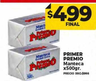 Supermayorista Vital Primer premio manteca oferta