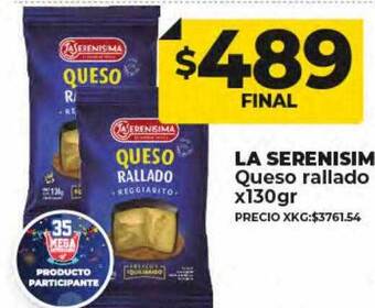 Supermayorista Vital La serenisima queso rallado oferta