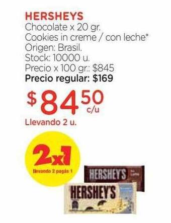 Farmacity Hershey's chocolate oferta