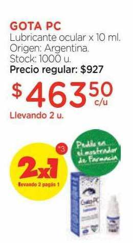 Farmacity Gota pc lubricante ocular oferta