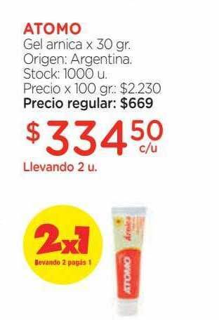 Farmacity Atomo gel arnica oferta
