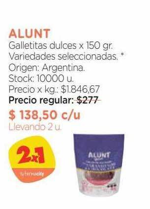 Farmacity Alunt galletitas dulces oferta